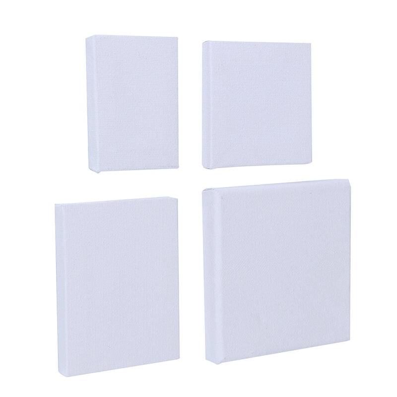1pcs Mini Blank Art Board Stretched Artist Canvas Art Board Acrylic Oil Painting Wood, Cotton Artwork Painting