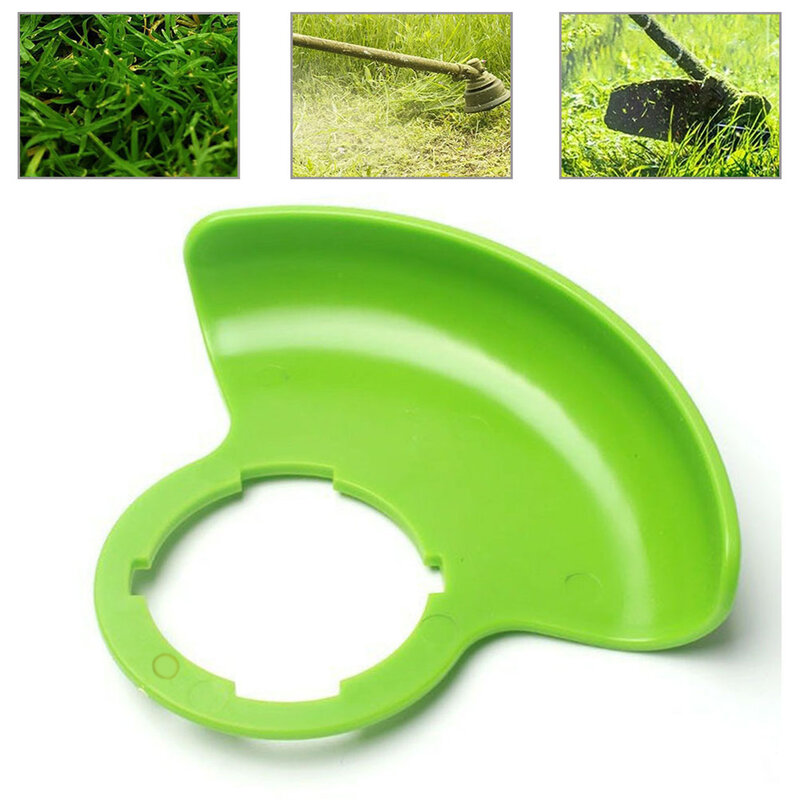 芝生と芝刈り機用のプラスチックガードツール,取り外し可能な剪定ばさみ,緑,1個