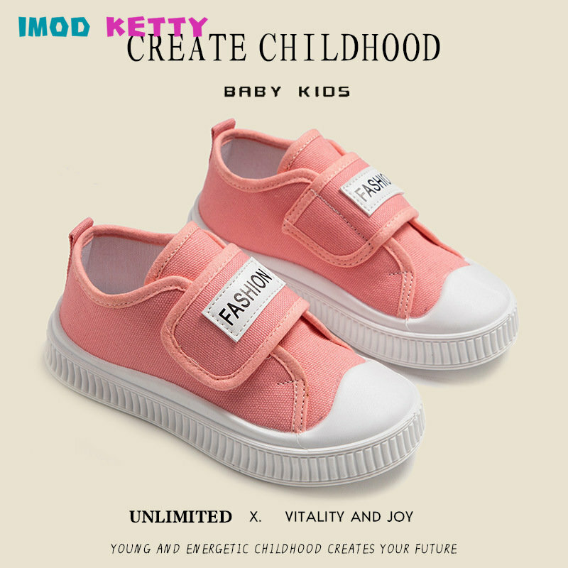 Sneakers per bambini per ragazzi scarpe di tela semplici in tinta unita per ragazze bambini moda 2023 primavera autunno Unisex scarpe Casual morbide