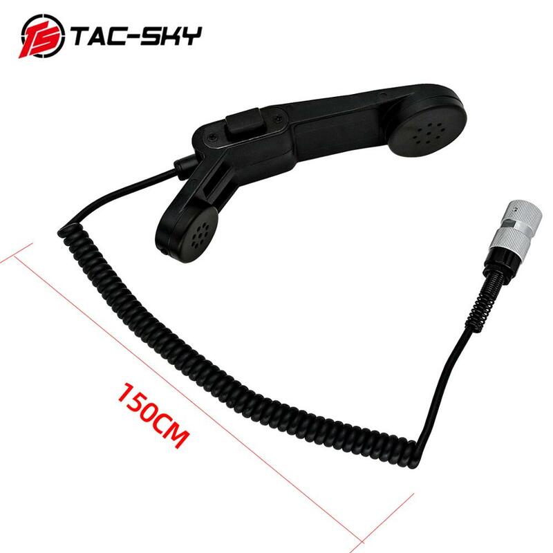 TS TAC-SKY Handheld Speaker Microphone PTT H-250 PTT 6 Pin Ptt Tactical / Prc 148 152 152a Ptt Military Walkie Talkie Ptt
