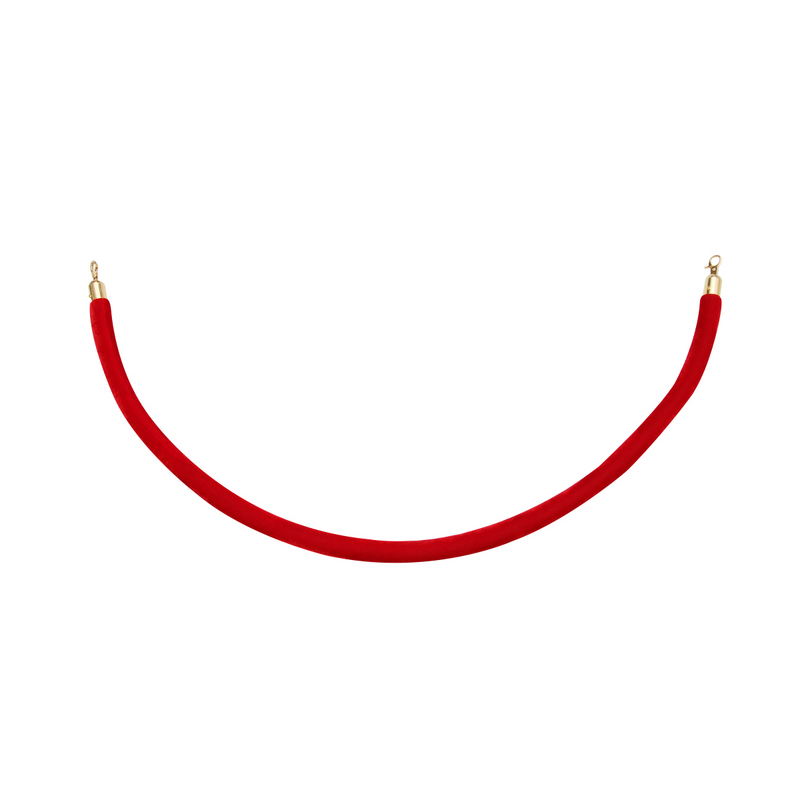 15 веревка для ворса с крючками (красная)