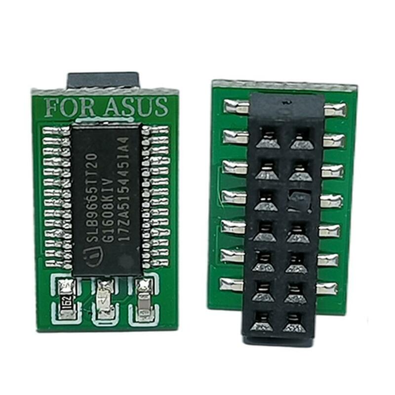 ASUS MSI GIGABYTE ASRock 암호화 보안 모듈, 원격 카드, TPM 2.0 모듈 보드, Q4B8, 12, 14, 18, 20 핀 LPC