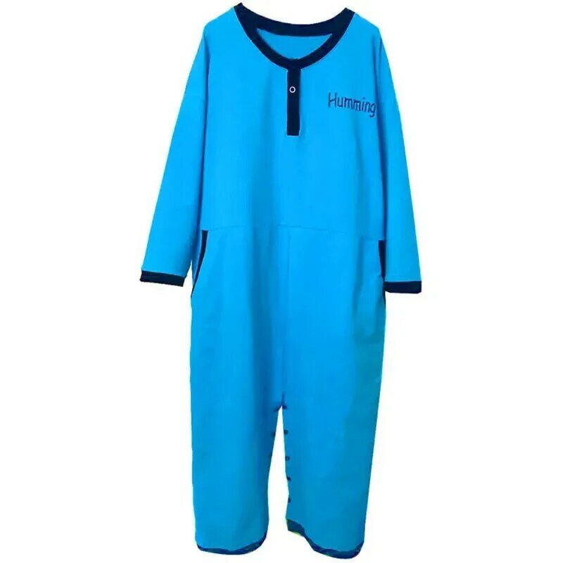 Pijama de manga curta de algodão puro feminino, peça única, bonito, verão, pode usar roupas de casa, 7011c-3