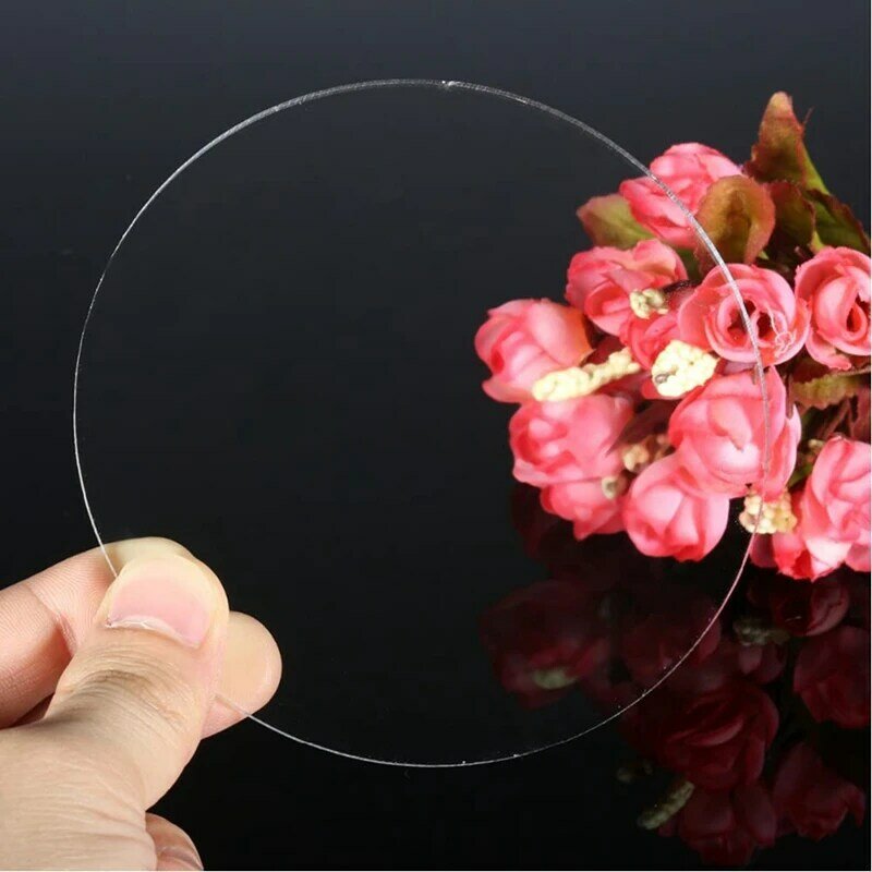 Hot 10 Pcs Clear Circle Acrylic Sheet, 1/8Inch Thickness, Acrylic Disc Sign For Name Cards,Painting And DIY Projects
