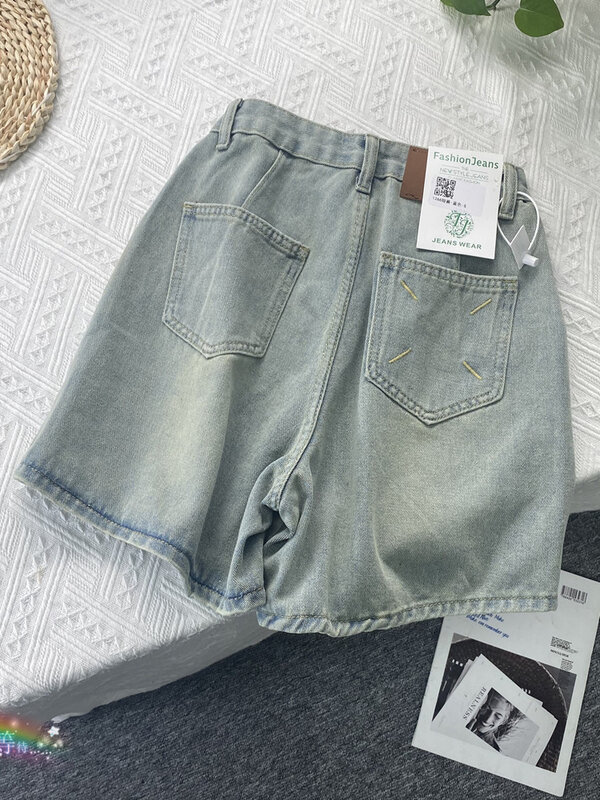 2023 Zomer Denim Shorts Voor Dames Harajuku Y 2K Cowboy Shorts 2000S Streetwear Koreaanse Vintage 90S A-Line Mini Jeans Shorts Kleding