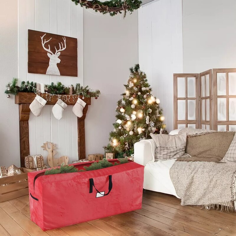 Set 2 tas penyimpanan pohon Natal untuk pohon buatan 9 kaki