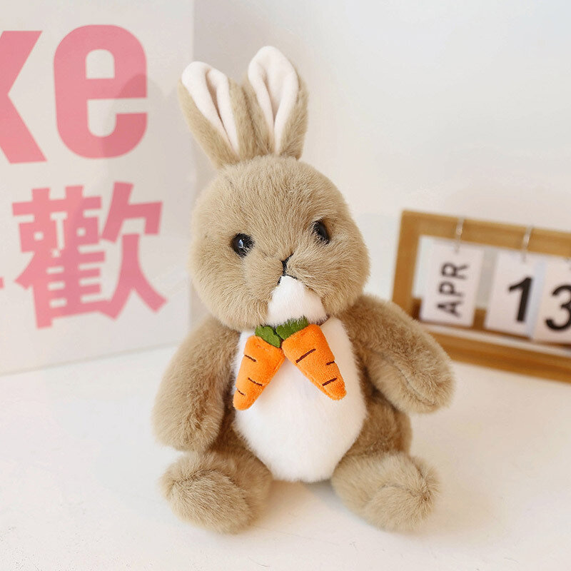 Mainan mewah kelinci wortel lembut Kawaii kartun baru hadiah ulang tahun anak-anak mainan boneka kelinci lucu kreatif