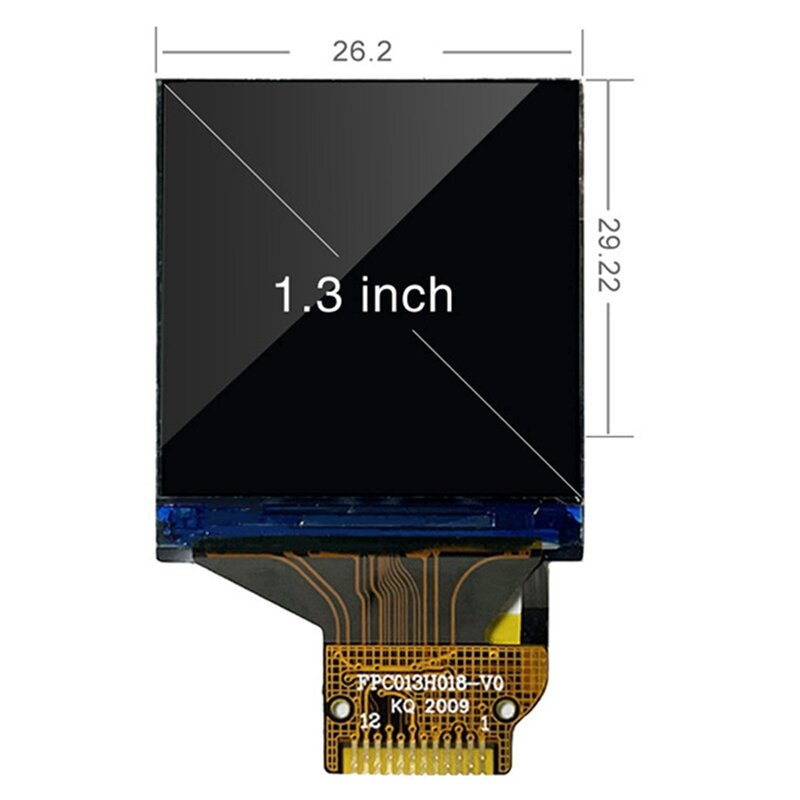 كاشف الإشعاع النووي ، شاشة LCD ملونة ، 240X240 بالسعة ، شاشة اختبار بوصة ، أسود