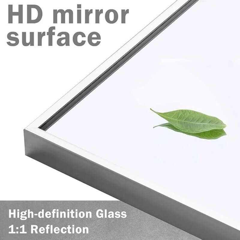 NeuType-Espelho de corpo inteiro com suporte no chão, espelho de parede, corpo 64x21