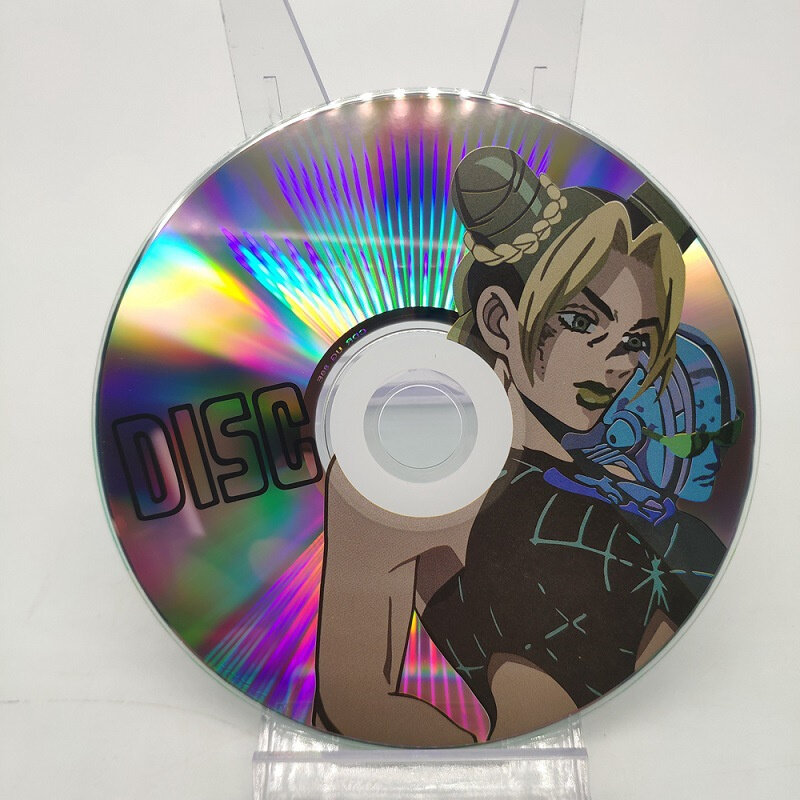 Jojo's Bizarre Adventure Anime Stand, Disco Platina CD Prop, Preto Jotaro Acessórios, Estrela, Cosplay
