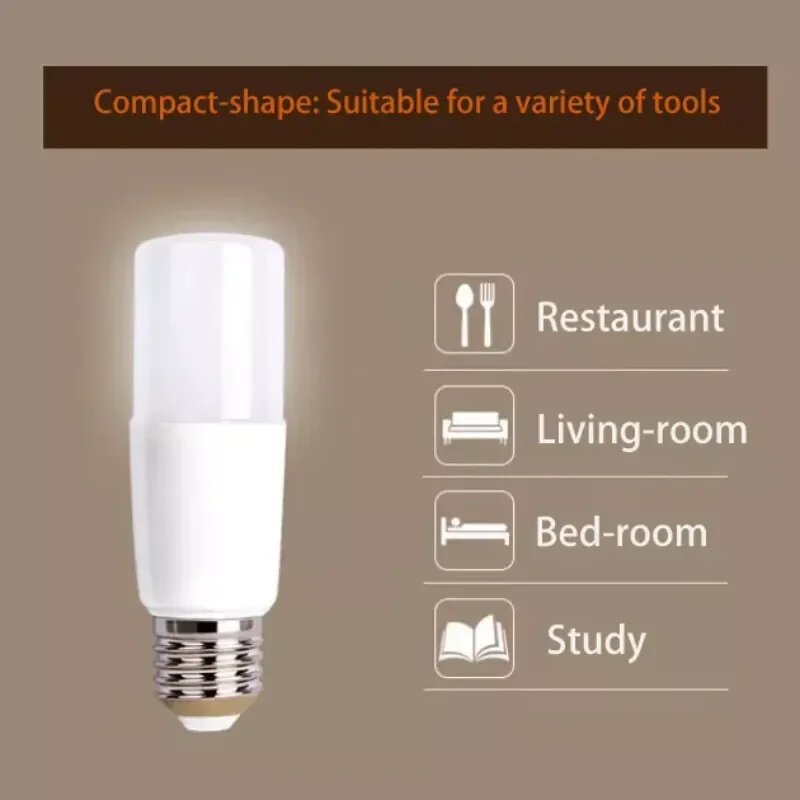 Bombilla LED E27, 5 piezas, 5W, 10W, 15W, 20W, 220V, 6500K, 3000K, efecto de luz, iluminación blanca, Lampu para el hogar, 90% de ahorro de energía