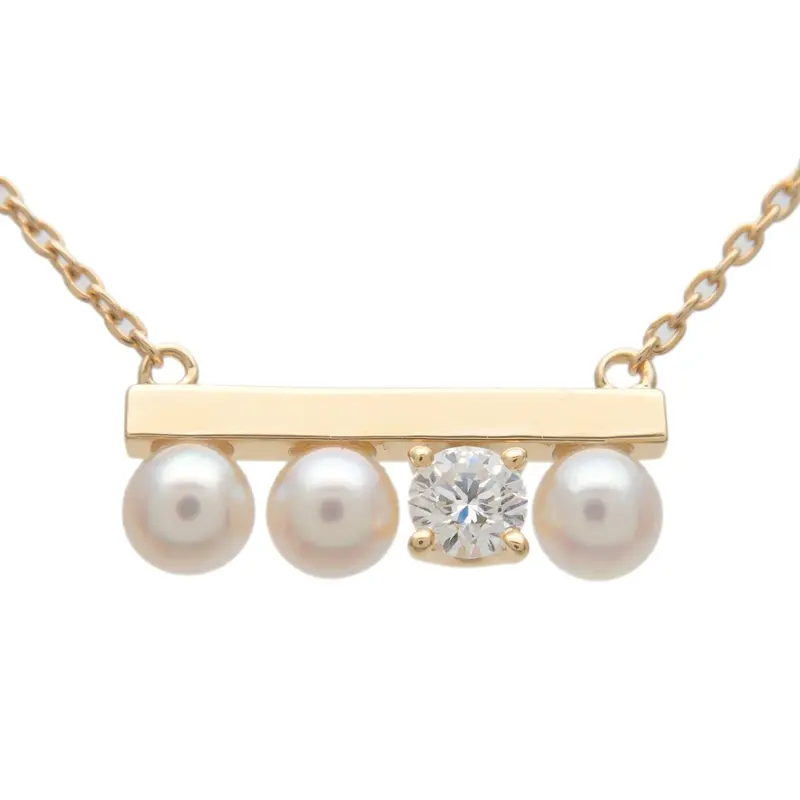 Perhiasan mewah merek Jepang kalung TASAKI "Petit" Balance berlian Solo untuk wanita gratis ongkir