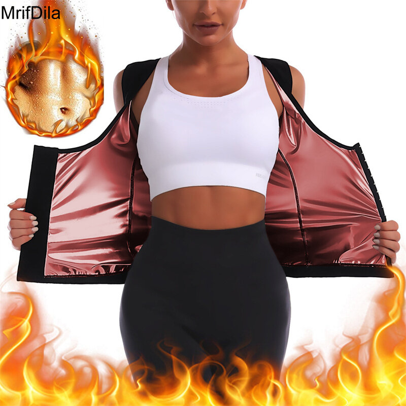 Mrifdila Heet Zweet Gevoerde Body Shaper Tops Shapewear Gym Korsetten Afslanken Gewicht Verlies Shaper Top Buik Control Haak Sluiting