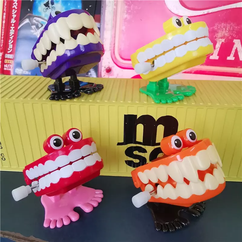 Baru Mainan Anak-anak Gila Gigi Memantul Jarum Jam Gigi Lucu Alat Peraga Pesta Prank Mainan Anak-anak Lucu Rumah Pereda Stres