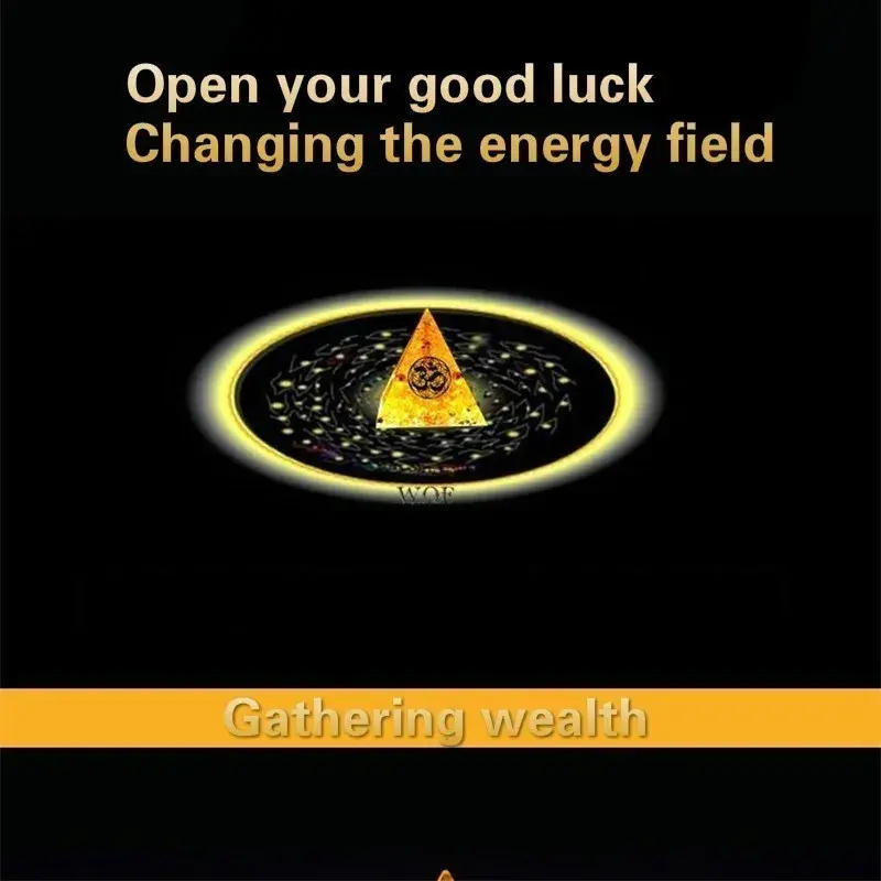 AURA REIKI orgonita Auras energía de alta frecuencia pirámide Transit crece el cambio campo de la fortuna Yoga meditación oro decoración regalo