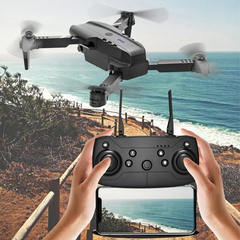 E99 Pro Drone Quadcopter fotografi Remote Control, mainan helikopter fiksasi ketinggian, Drone Quadcopter dengan kendali jarak jauh, empat sumbu pesawat HD 6K