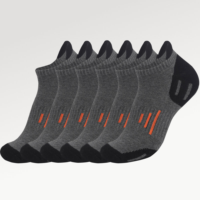 Calcetines deportivos transpirables antideslizantes para hombre y mujer, medias de malla con fondo de toalla grueso, corte bajo, 3 pares