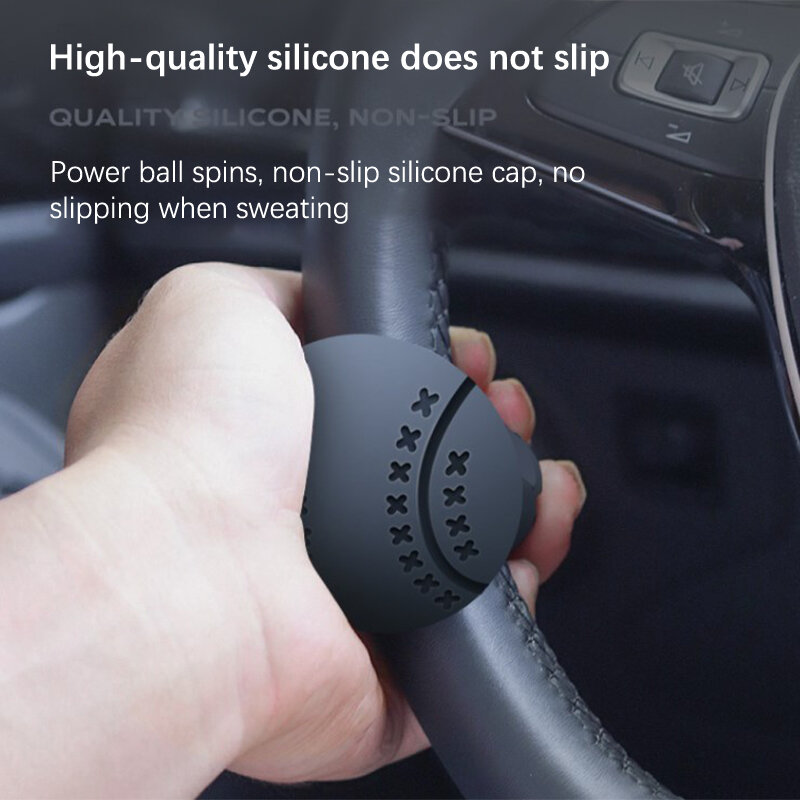 معزز عجلة قيادة السيارة 360 درجة دوران مقبض عجلة القيادة الكرة الموفرة للعمالة معزز توجيه اليد الواحدة