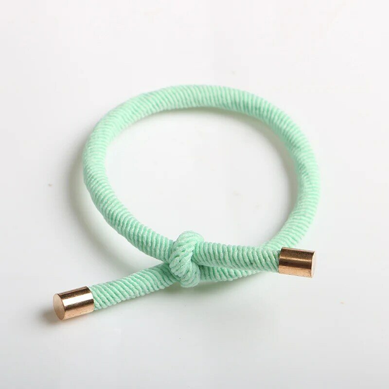 Women Elastic Hair Rope Rubber Bands Stylish Girls Hair Bands Hair Scrunchies Gold Plated Hair Accessories Hair Tie