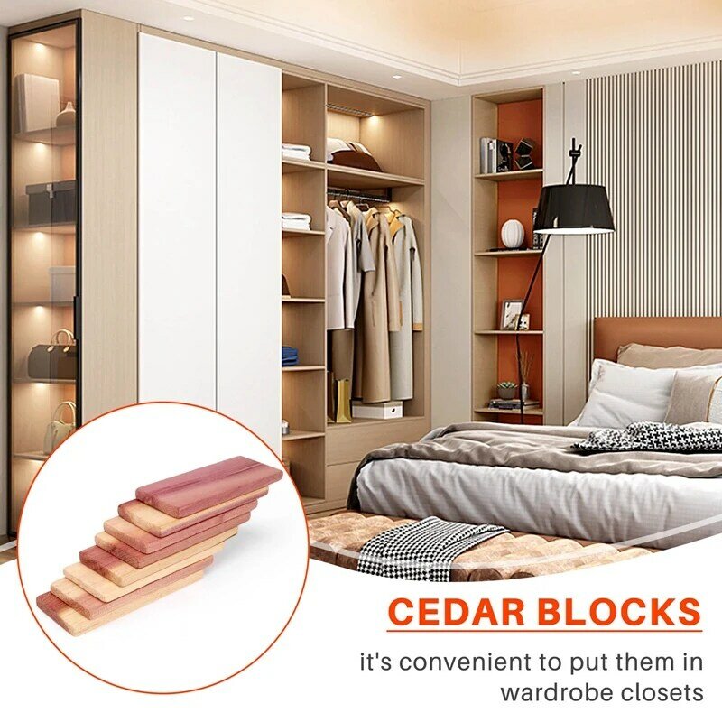 16 Pak blok Cedar untuk lemari, blok Cedar merah untuk penyimpanan, blok aromatik untuk lemari dan laci