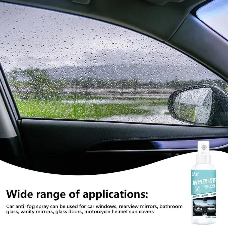 สเปรย์กระจกหน้ารถยนต์กันน้ำสารเคลือบป้องกันหมอกสเปรย์กันฝนอเนกประสงค์สำหรับรถยนต์