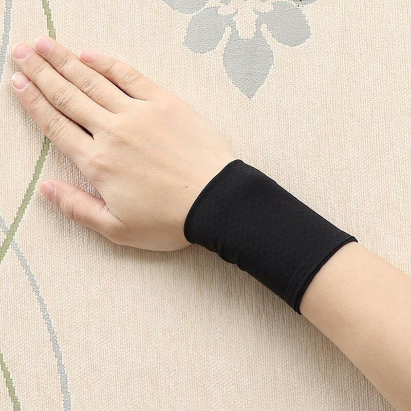 Anti-Snagging durável Wrist Wrap para uso diário, Ice Silk Guard, elegante e versátil, sem marcas de aperto, Yoga, 1 par