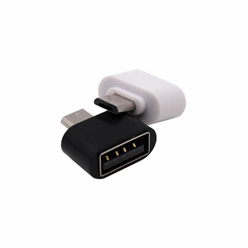 Adaptateur micro mâle vers USB-A 2.0 femelle Mini OTG connecteur de données convertisseur de câble pour tablette PC Android prise de téléphone portable, 1/5 pièces