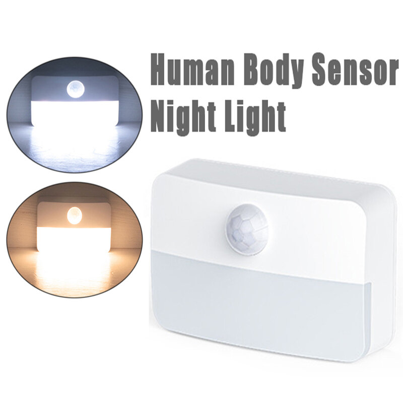 Smart Sensor Light for Kitchen Cabeceira Intelligent Night Light, Alimentado por bateria, Auto On and Off, Luzes do armário
