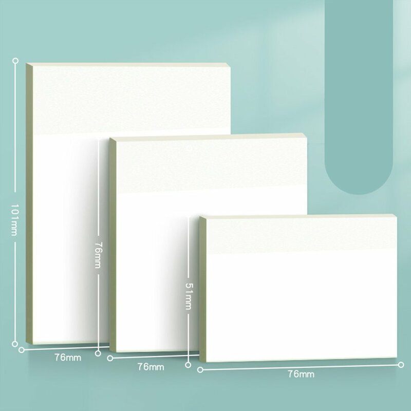 New 50 sheets Transparent Posted it Sticky Classified Memo Note Pads Notepads School Stationery Office Supplies High Quality