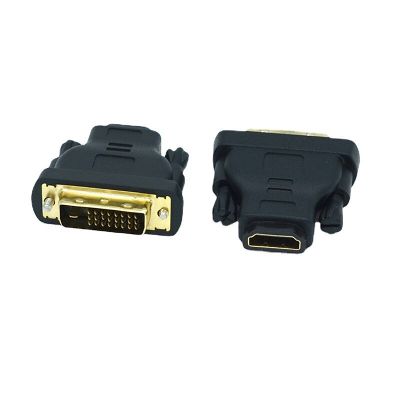 DVI-D 24-1 Pin Male Naar Hdmi-Compatibel Vrouwelijke M-F Adapter Converter Voor Hdtv Lcd Monitor 1Pcs X M-F Adapter Converter Sd & Hi