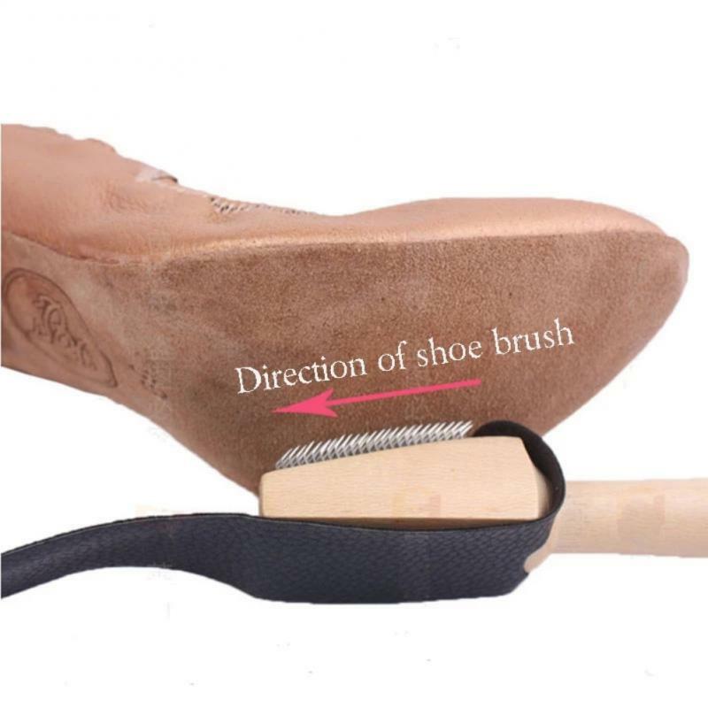 Shoe Brush Wood Suede Sole Wire Cleaners Dance Shoes Cleaning Brush For Footwear Household Cleaning Tools