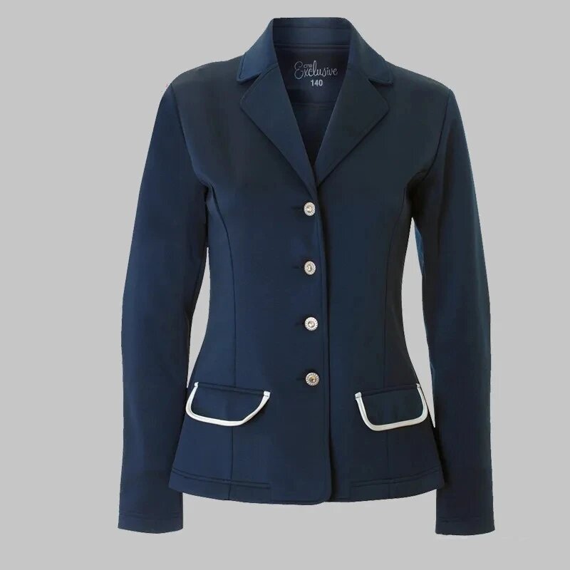 Jaket berkuda baru untuk pakaian anak-anak mantel profesional anak-anak Blazer atasan anak laki-laki perempuan perlengkapan berkuda pengendara kuda