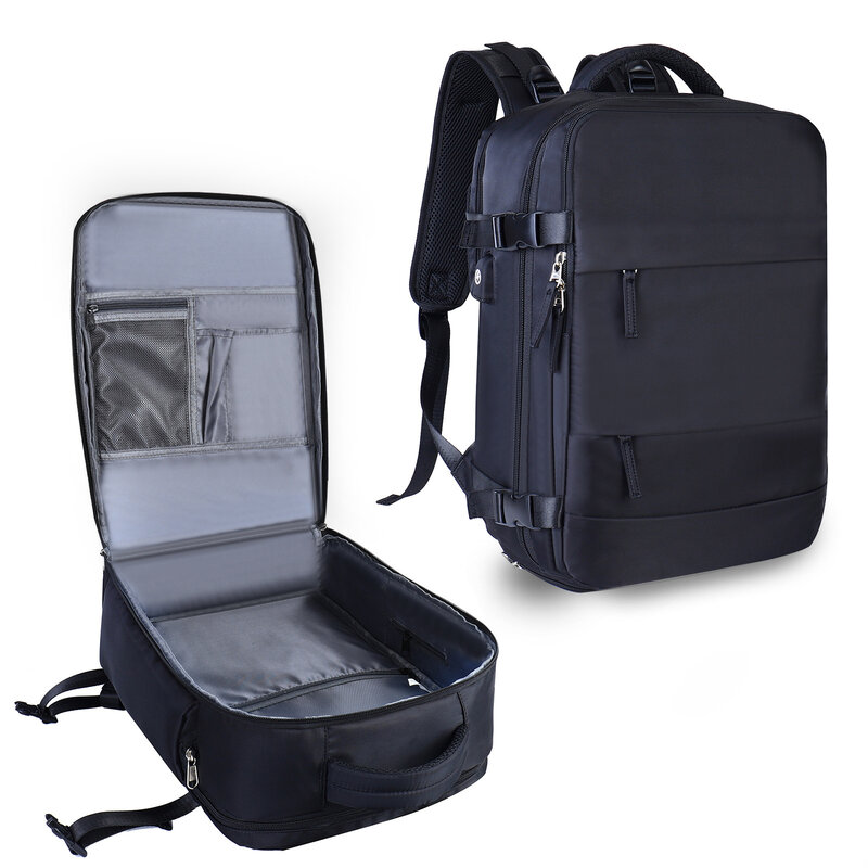 Mochila de viaje impermeable de gran capacidad para mujer, Maleta de partición seca y húmeda, mochila para portátil con USB