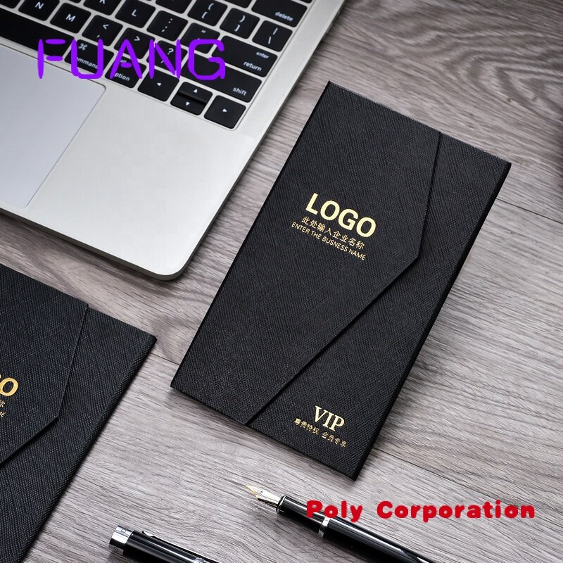 Boîte en papier créative à trois volets avec logo personnalisé imprimé, emballage pour cartes de crédit
