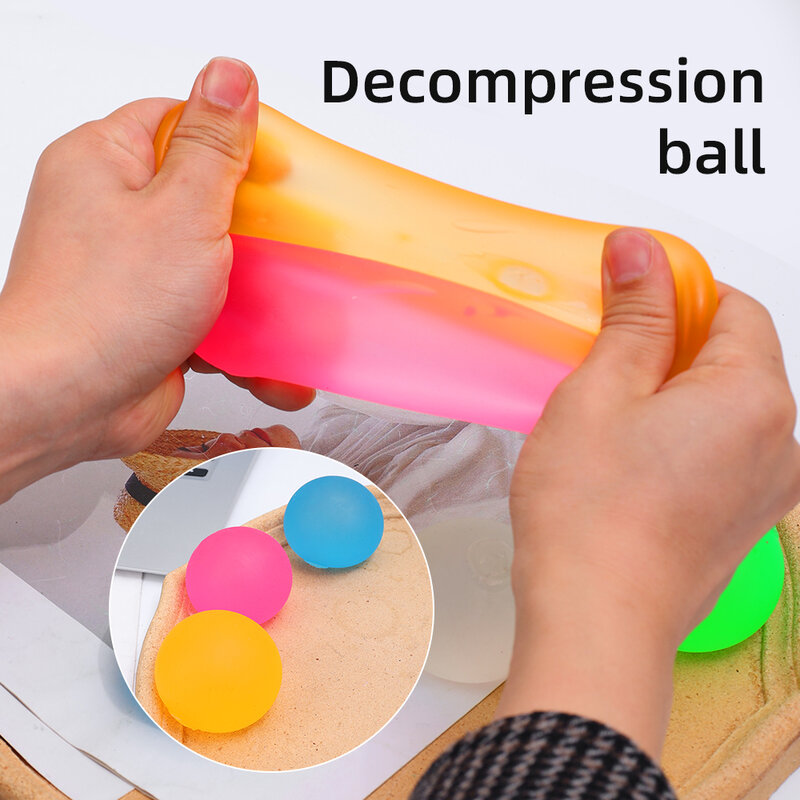 Funny Decompress Toy Boy Creative Flashing In The Dark Decompression Ball Luminous Pinching Music Stress Relief Toys Kids Gifts