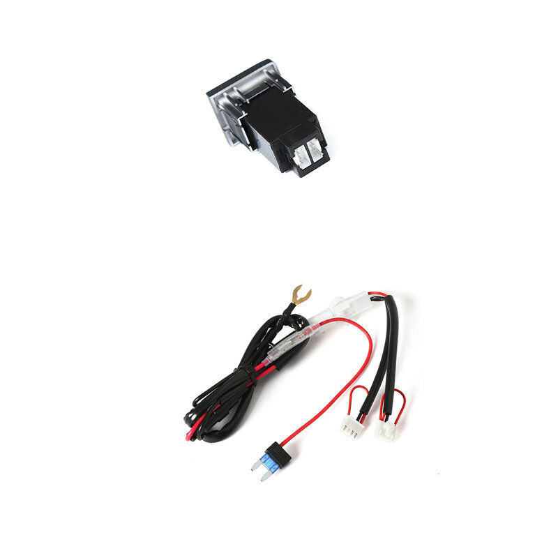 Adaptador de cargador USB para coche, enchufe para VW Multivan T5 2003-2015, USB-C/A PD/QC3.0, interruptor de tablero, actualización de puerto de cargador