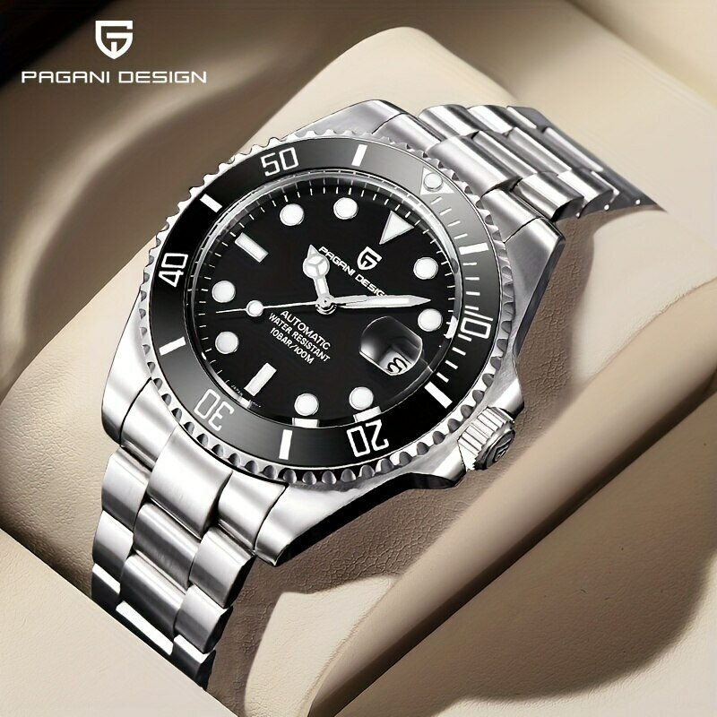 PAGANI DESIGN Męski mechaniczny zegarek na rękę Luksusowa ceramiczna ramka automatyczny zegarek z szafirowym szkłem dla mężczyzn