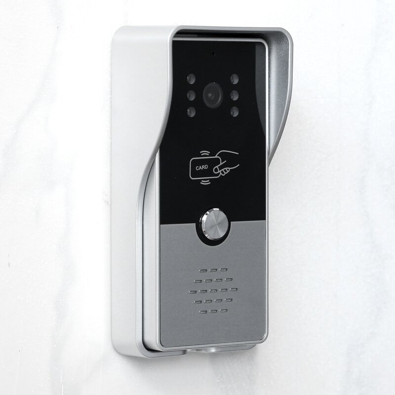Проводной дверной звонок Indomita, уличная панель вызова, аналоговый сигнал 1000TVL RFID 13,56 МГц, разблокировка, видеодомофон, 4-проводное соединение