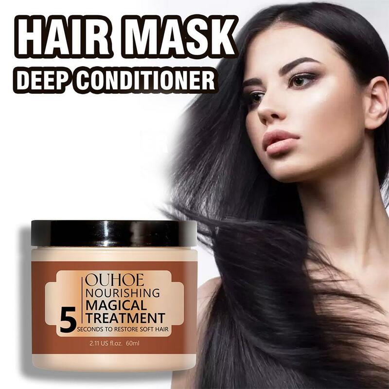 Magical Hair 5 Seconds Repair Frizzy Damaged Soft Care Keratin Smooth Deep Treatment Shiny Hair Moisturize Nourishing Z2a1