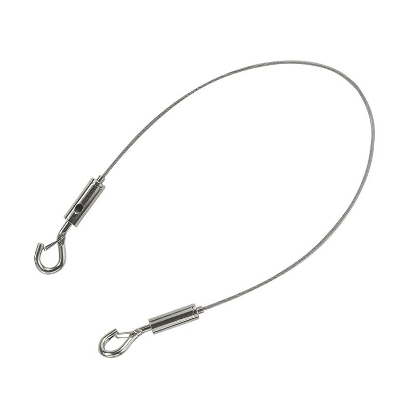 Ajustável fio automático corda mola gancho, aço inoxidável cabo exposição pendurado pintura cordas lâmpada, pingente ganchos