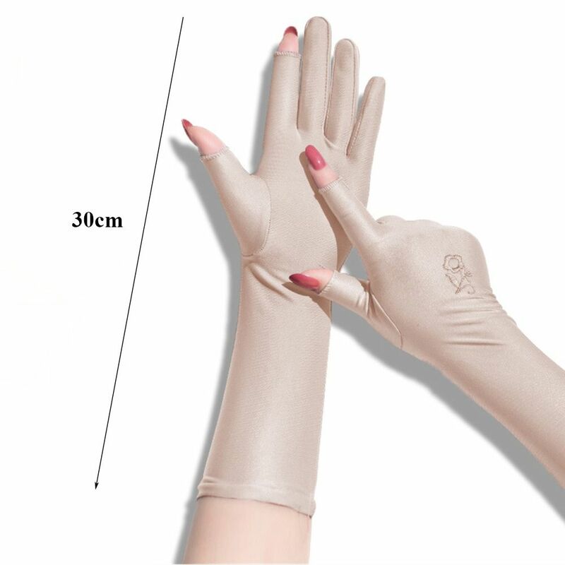 Sarung tangan Anti UV, sarung tangan etiket setengah panjang, Anti UV, sarung tangan mengemudi, sarung tangan tabir surya, musim semi, musim panas