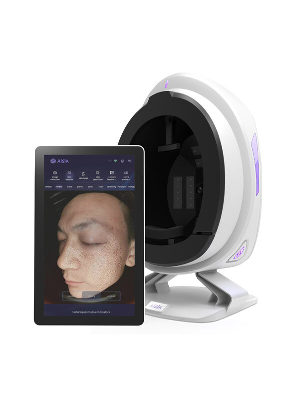إيسيا-نظام محلل الجلد المحمول ، ماسح الوجه ، آلة تحليل الجلد للصالون ، مرآة سحرية ثلاثية الأبعاد ، وجه عالي الدقة ، الأحدث