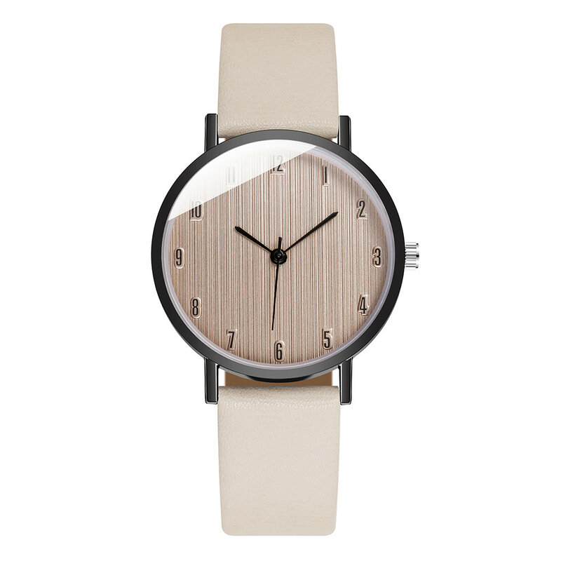 Zegarki Damskie relógio de pulso analógico feminino, pulseira de couro quartzo casual, novo relógio de pulseira, relógios de pulso femininos