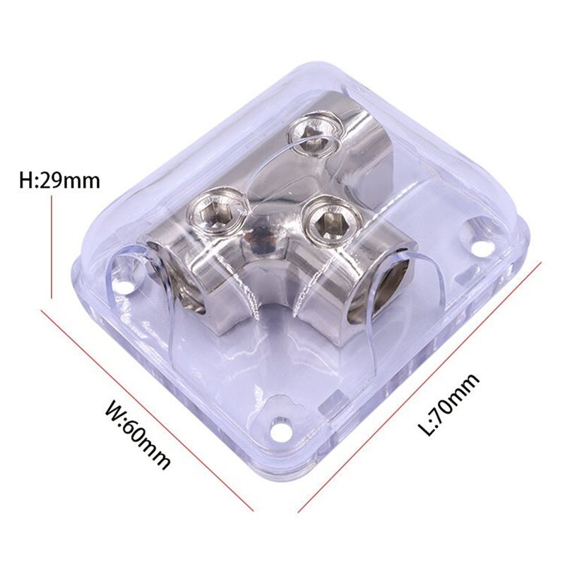 1 In 2 Out Way Power Ground Distributor Blocks Power Distribution Block For Car Audio Amplifier Systems