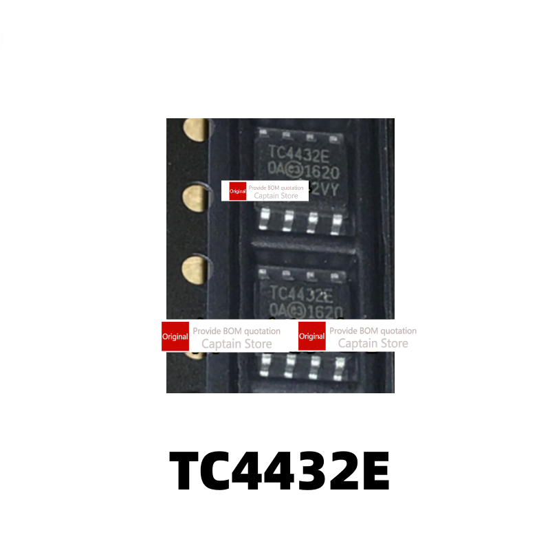 رقاقة COA TC4432EOA ، TC4432E ، عبوة TC4432 SOP-8 ، 5 قائقي