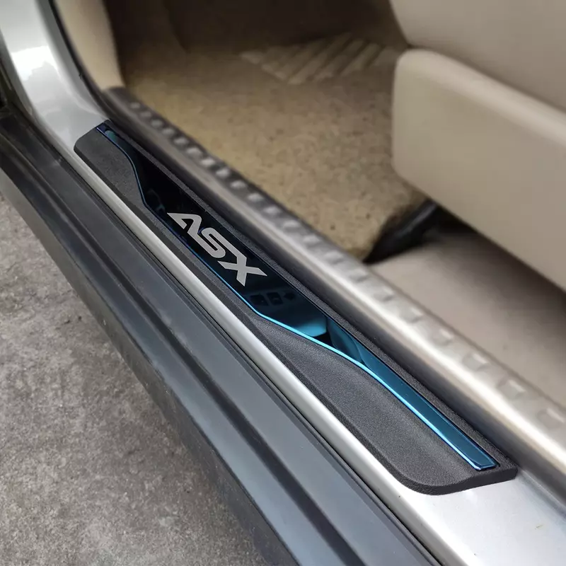 Car For Mitsubishi Asx 2020 2021 Door Sill Scuff Plate Accessories Auto Pedal Guard Styling Threshold Stickers 2023 2024