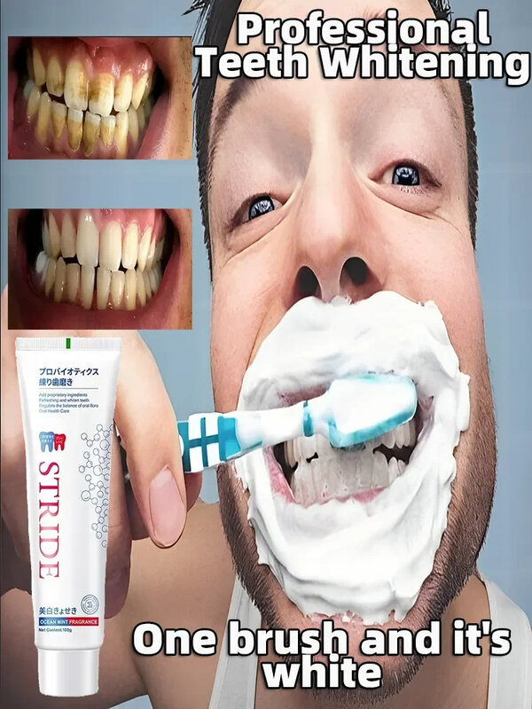 Penghilang kalkulus gigi, pasta gigi pemutih, penghilang bau mulut, pencegah noda wangi, pembersih gigi