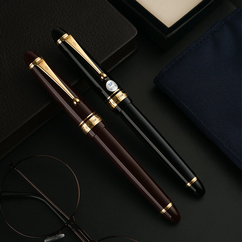 PIuno-Stylo en or personnalisé, 743 grand, 14K, FA, écriture de luxe pour une finition améliorée, cadeau