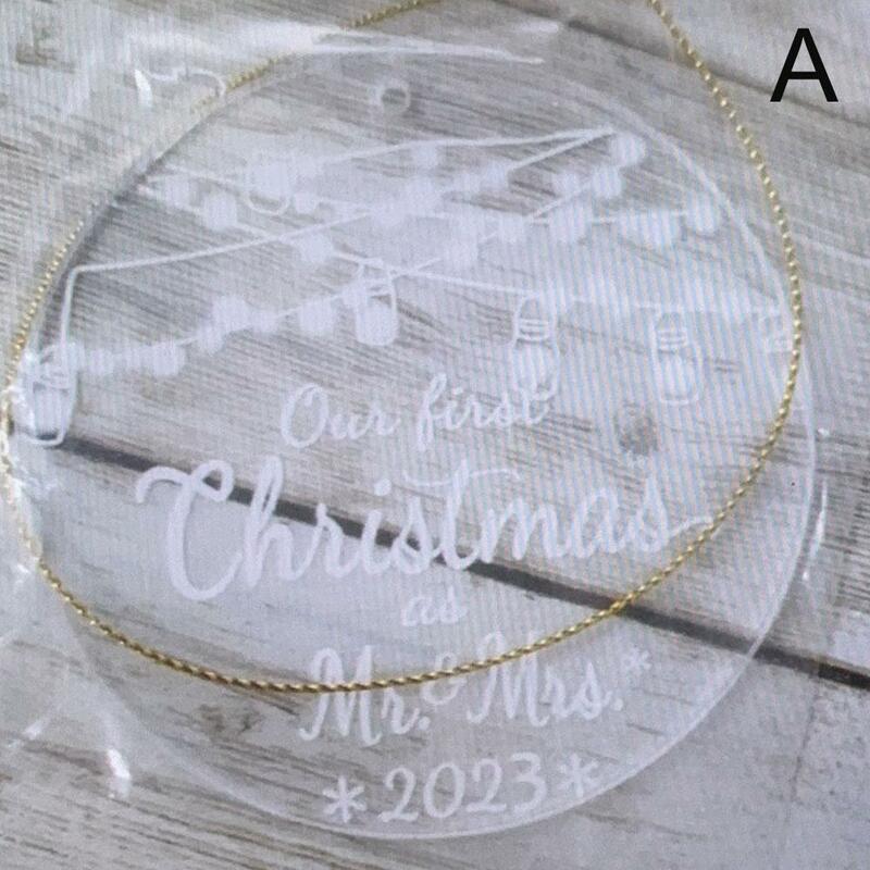 2023 Christmas Tree Clear Hanging Decoration Christmas Pendant Christmas Party Wedding Ornament Gift Pendant Tree Holiday Gifts