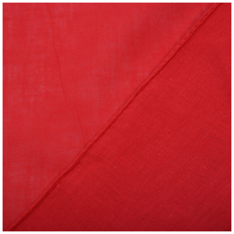 Bandana lisa de lujo, pañuelo 100% algodón para la cabeza, cuello y muñeca, 12 colores, Color Rojo